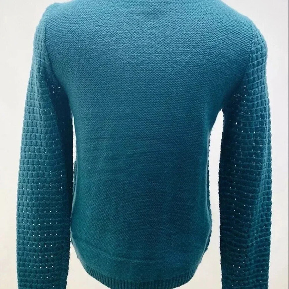 CASLON Women Long Sleeve Button Down Green Casual Cardigan Sweater Size Small - Picture 10 of 10